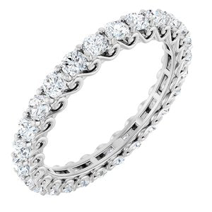 14K White Gold 1 7/8 CTW Natural Diamond Eternity Band