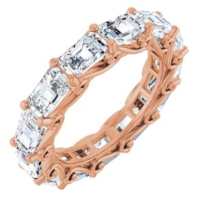 14K Rose Gold 5 CTW Natural Diamond Eternity Band