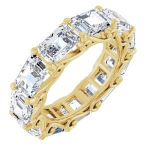 14K Yellow Gold 6 3/4 CTW Natural Diamond Eternity Band