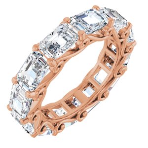 14K Rose Gold 7 1/2 CTW Natural Diamond Eternity Band