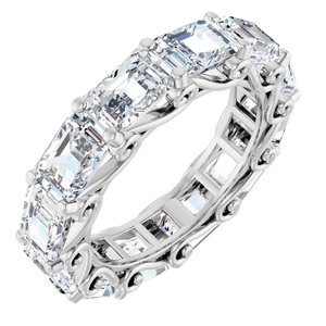 14K White Gold 7 1/2 CTW Natural Diamond Eternity Band