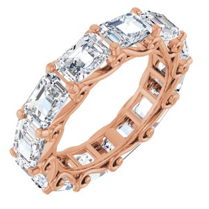 14K Rose Gold 8 CTW Lab-Grown Diamond Eternity Band