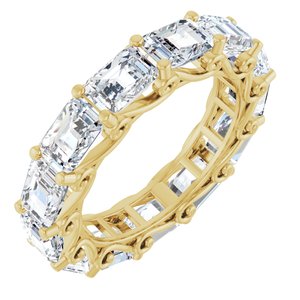 14K Yellow Gold 8 CTW Natural Diamond Eternity Band