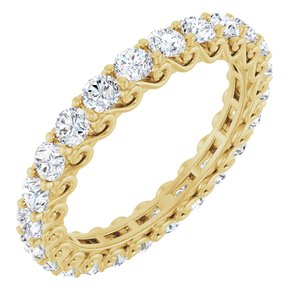 14K Yellow Gold 1 5/8 CTW Natural Diamond Eternity Band