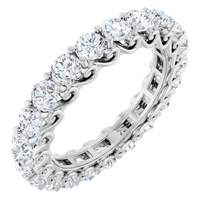 Platinum 2 1/8 CTW Natural Diamond Eternity Band