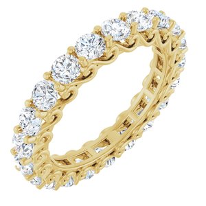 14K Yellow Gold 2 1/8 CTW Natural Diamond Eternity Band
