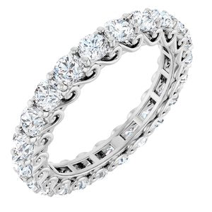 Platinum 2 1/5 CTW Natural Diamond Eternity Band