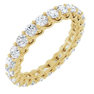 14K Yellow Gold 2 1/3 CTW Natural Diamond Eternity Band