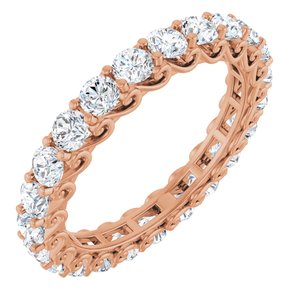 14K Rose Gold 2 1/3 CTW Natural Diamond Eternity Band