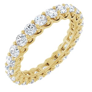 14K Yellow Gold 2 1/3 CTW Natural Diamond Eternity Band