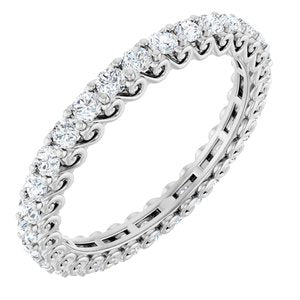 Platinum 1 1/8 CTW Lab-Grown Diamond Eternity Band