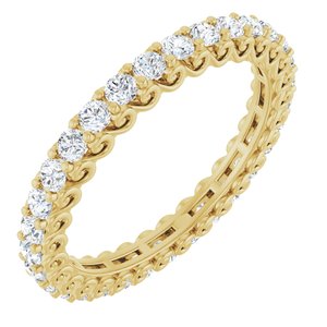 14K Yellow Gold 1 1/8 CTW Natural Diamond Eternity Band