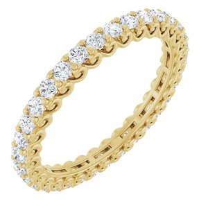 14K Yellow Gold 1 1/6 CTW Natural Diamond Eternity Band