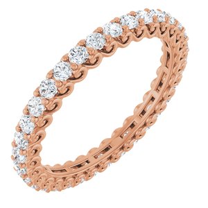 14K Rose Gold 1 1/6 CTW Natural Diamond Eternity Band