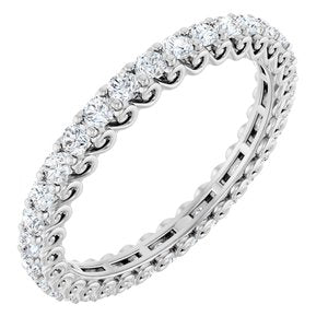 14K White Gold 1 1/6 CTW Lab-Grown Diamond Eternity Band
