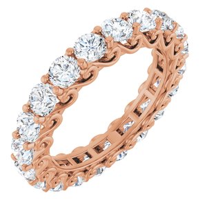 14K Rose Gold 2 CTW Natural Diamond Eternity Band