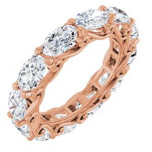 14K Rose Gold 4 3/4 CTW Lab-Grown Diamond Eternity Band