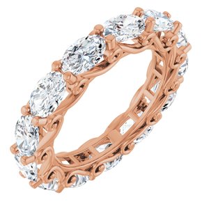 14K Rose Gold 5 CTW Natural Diamond Eternity Band