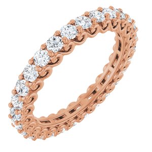 14K Rose Gold 1 CTW Lab-Grown Diamond Eternity Band