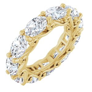 14K Yellow Gold 4 1/3 CTW Natural Diamond Eternity Band