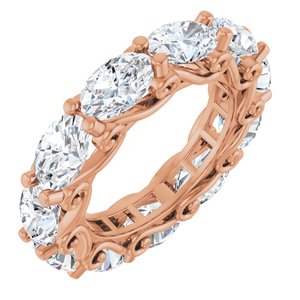 14K Rose Gold 4 1/3 CTW Natural Diamond Eternity Band