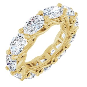 14K Yellow Gold 4 1/3 CTW Natural Diamond Eternity Band