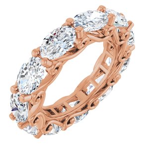 14K Rose Gold 4 1/3 CTW Lab-Grown Diamond Eternity Band