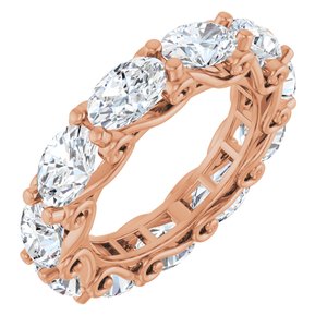 14K Rose Gold 4 1/3 CTW Natural Diamond Eternity Band