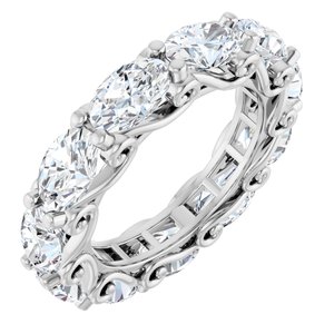 14K White Gold 4 1/3 CTW Lab-Grown Diamond Eternity Band