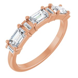 14K Rose Gold 1 1/2 CTW Natural Diamond Anniversary Band