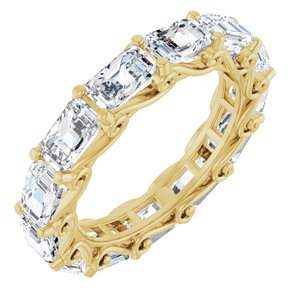 14K Yellow Gold 5 CTW Natural Diamond Eternity Band