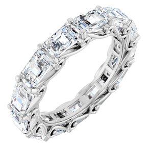14K White Gold 5 CTW Natural Diamond Eternity Band