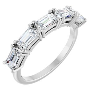 Platinum 3 CTW Natural Diamond Anniversary Band