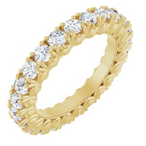 14K Yellow Gold 1 1/5 CTW Lab-Grown Diamond Eternity Band Size 4.5