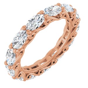 14K Rose Gold 3 1/4 CTW Lab-Grown Diamond Eternity Band