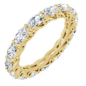 14K Yellow Gold 3 3/4 CTW Natural Diamond Eternity Band