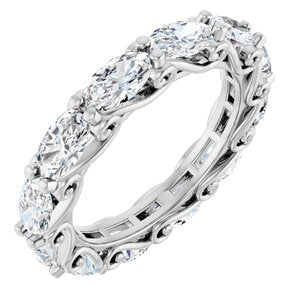 Platinum 3 CTW Lab-Grown Diamond Eternity Band