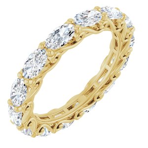 14K Yellow Gold 3 1/2 CTW Natural Diamond Eternity Band