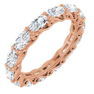 14K Rose Gold 3 1/2 CTW Natural Diamond Eternity Band