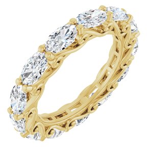 14K Yellow Gold 3 1/4 CTW Natural Diamond Eternity Band