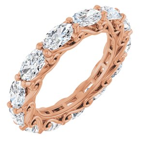 14K Rose Gold 3 1/4 CTW Natural Diamond Eternity Band