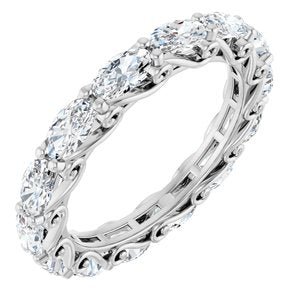 14K White Gold 3 1/2 CTW Lab-Grown Diamond Eternity Band