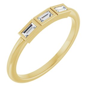 14K Yellow Gold 1/8 CTW Lab-Grown Diamond Anniversary Band