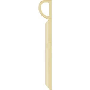 14K Yellow Gold Knife-Edge Cross Charm/Pendant