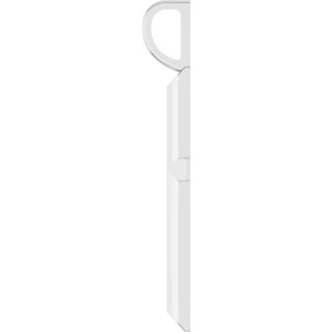 14K White Gold Knife-Edge Cross Charm/Pendant