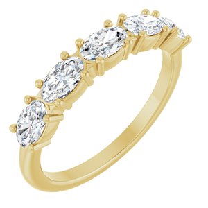 14K Yellow Gold 1 1/4 CTW Natural Diamond Anniversary Band
