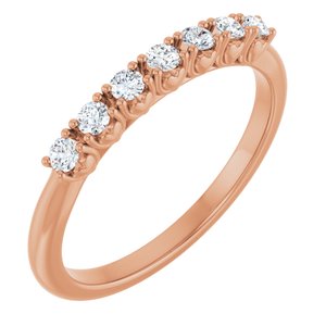 14K Rose Gold 1/5 CTW Lab-Grown Diamond Anniversary Band