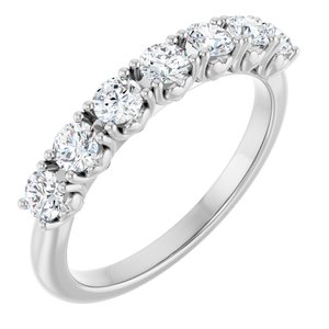 Platinum 5/8 CTW Lab-Grown Diamond Anniversary Band