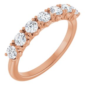 14K Rose Gold 5/8 CTW Lab-Grown Diamond Anniversary Band