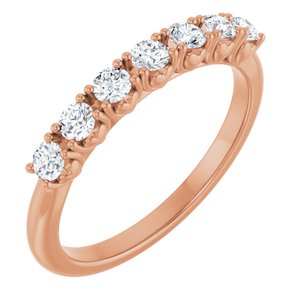 14K Rose Gold 3/8 CTW Lab-Grown Diamond Anniversary Band